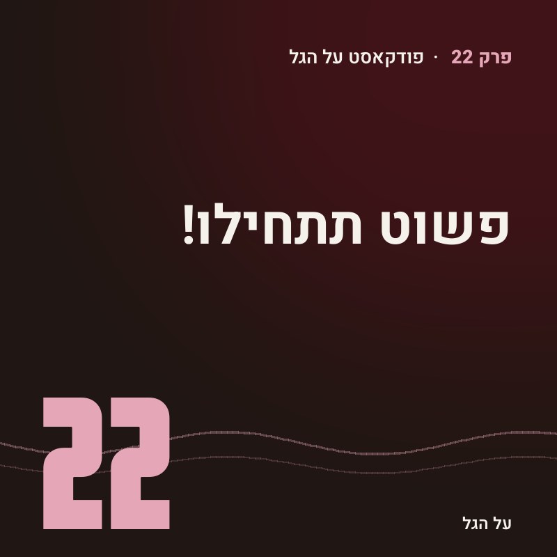 פרק 22 · פשוט תתחילו!
